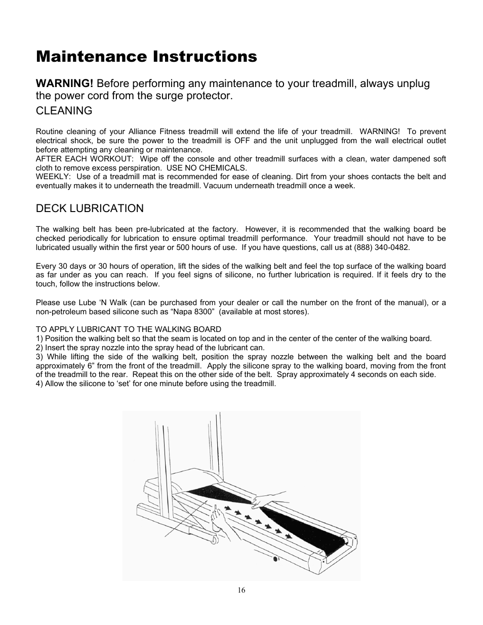 Maintenance instructions | Alliance Laundry Systems 815 User Manual | Page 16 / 21