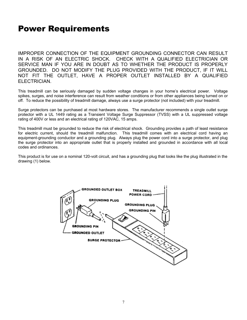 Power requirements | Alliance Laundry Systems 815 User Manual | Page 7 / 21