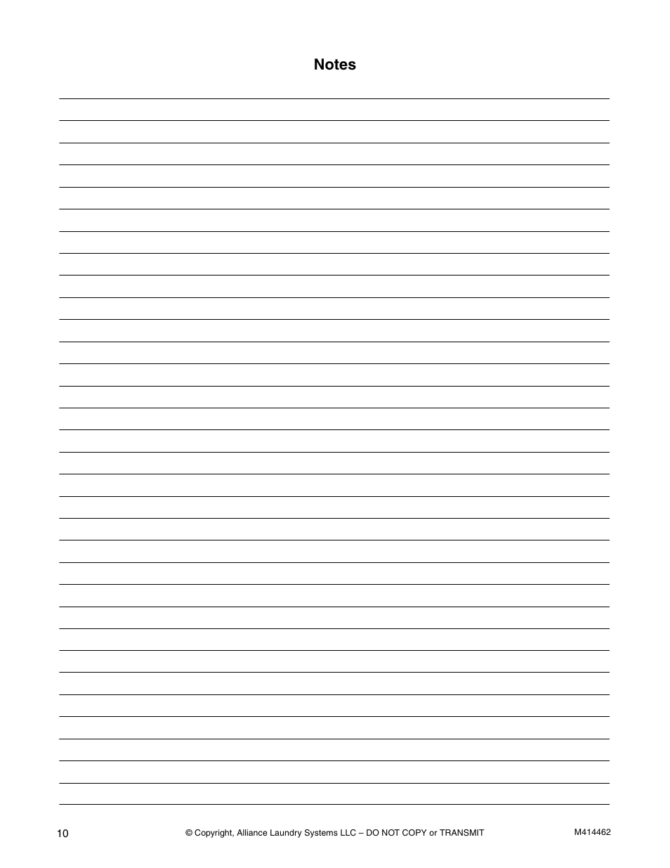 Alliance Laundry Systems T453I User Manual | Page 12 / 68