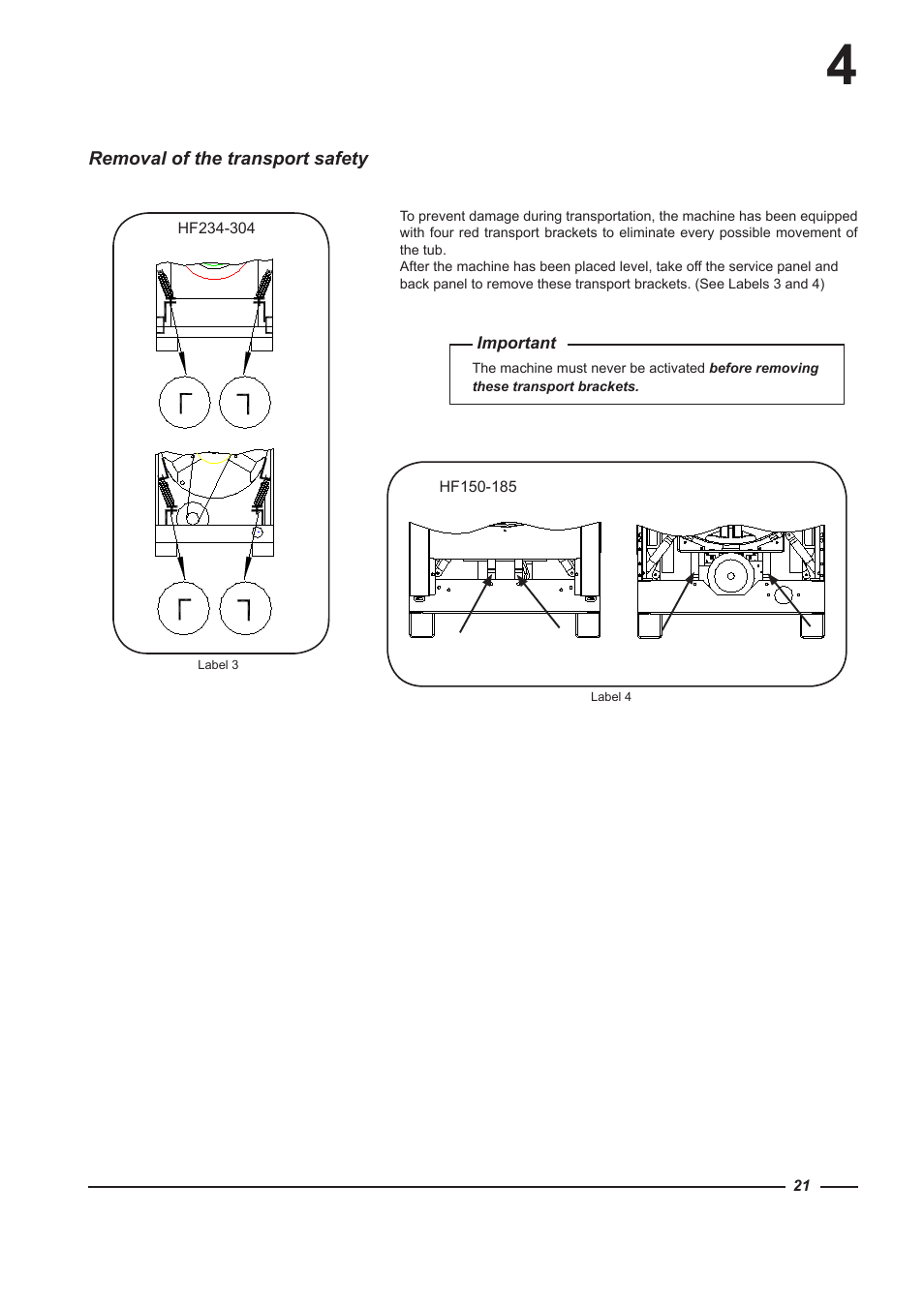 Alliance Laundry Systems HF150 User Manual | Page 21 / 46