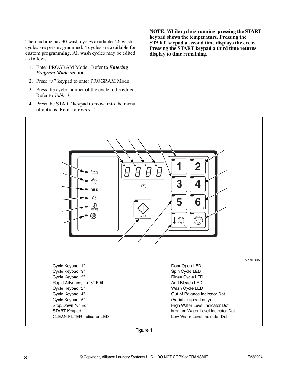 Programming cycle segments | Alliance Laundry Systems CHM1766C User Manual | Page 10 / 24