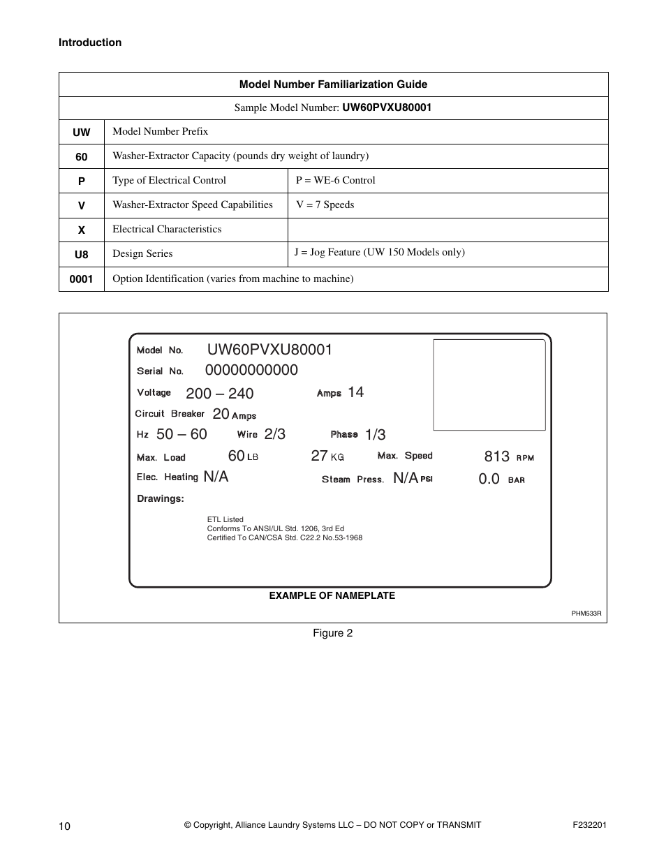 Alliance Laundry Systems F232201R4 User Manual | Page 12 / 36