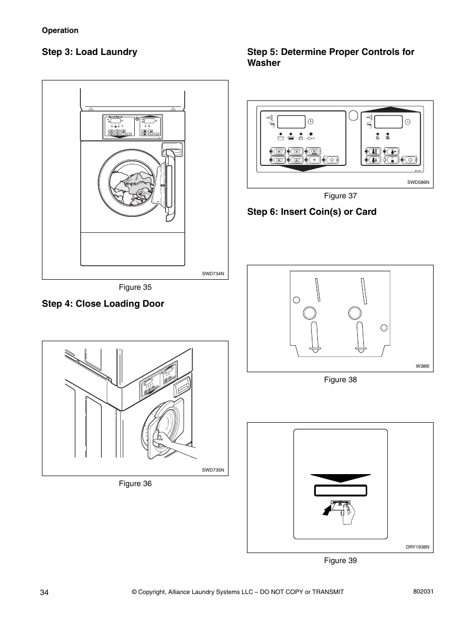 Alliance Laundry Systems SWD444C User Manual | Page 36 / 48