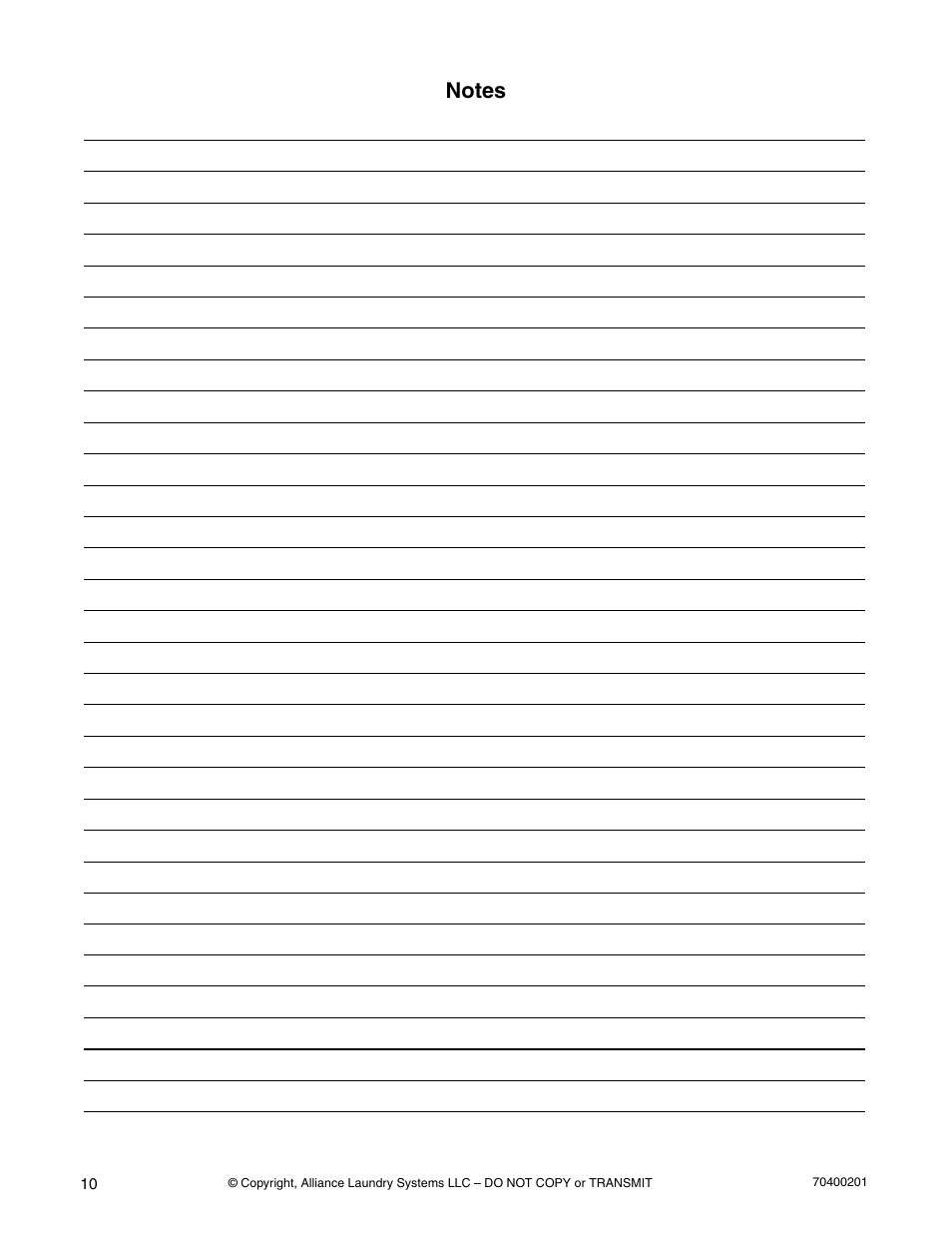 Alliance Laundry Systems 25 User Manual | Page 12 / 28