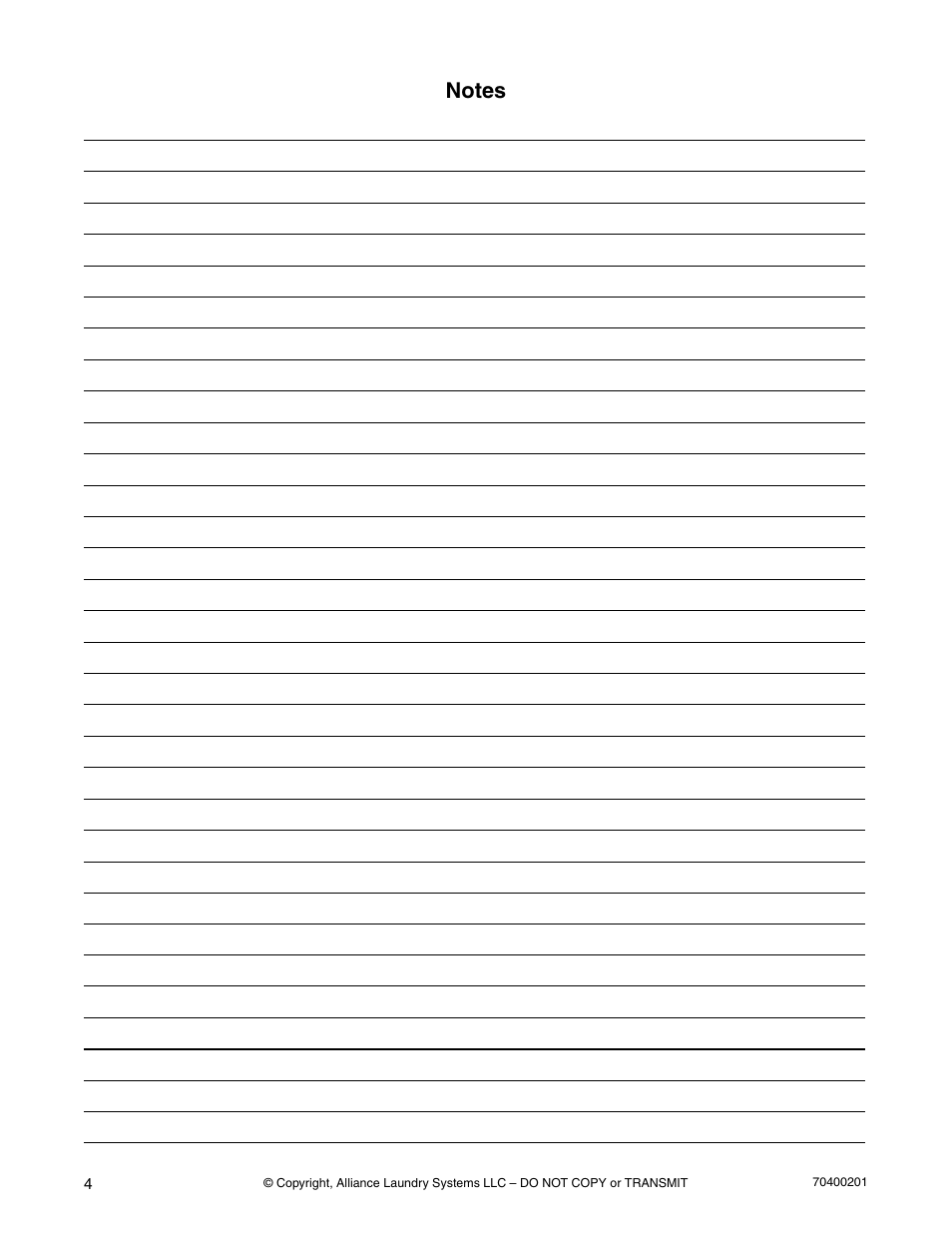 Alliance Laundry Systems 25 User Manual | Page 6 / 28