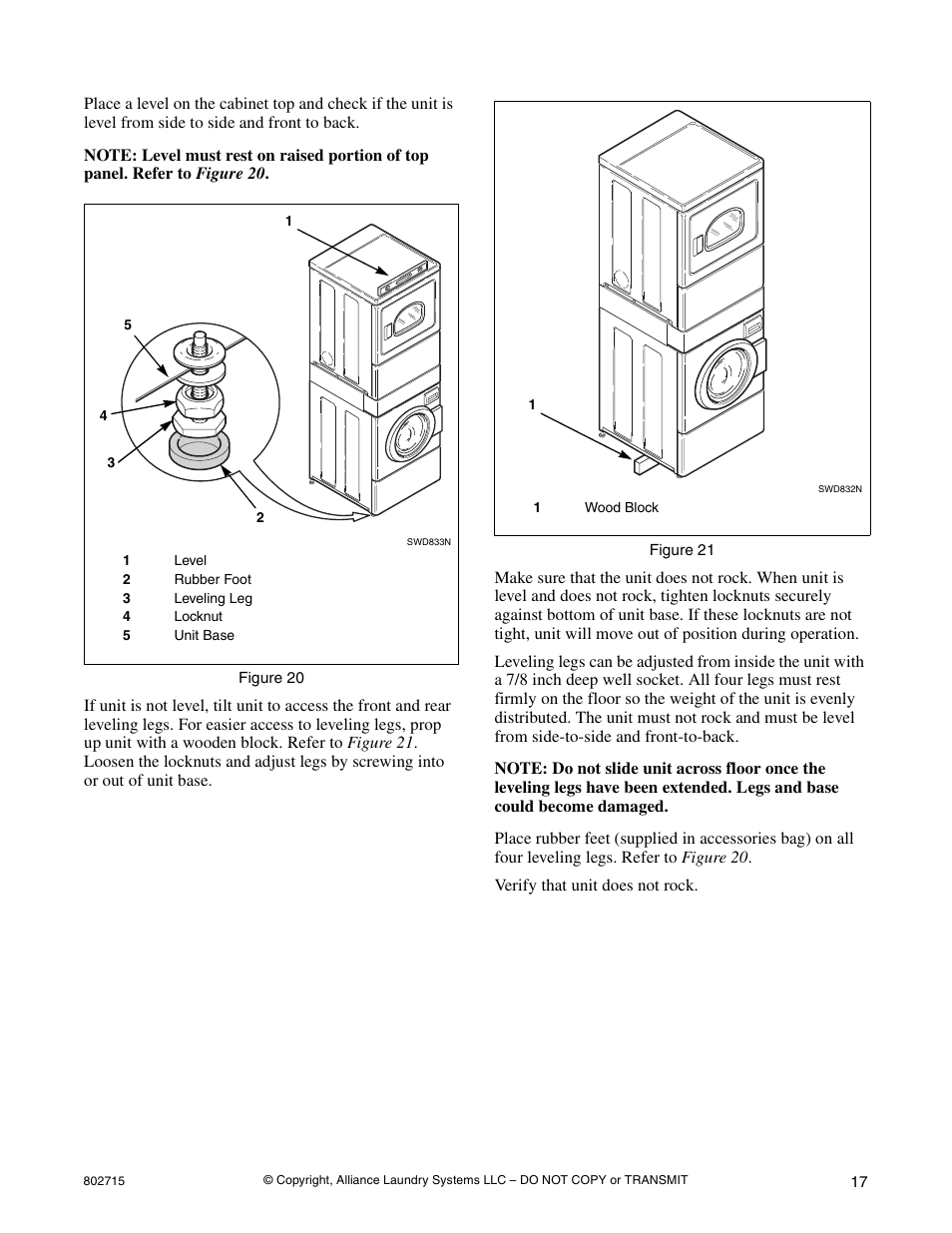Alliance Laundry Systems 802715 User Manual | Page 17 / 24