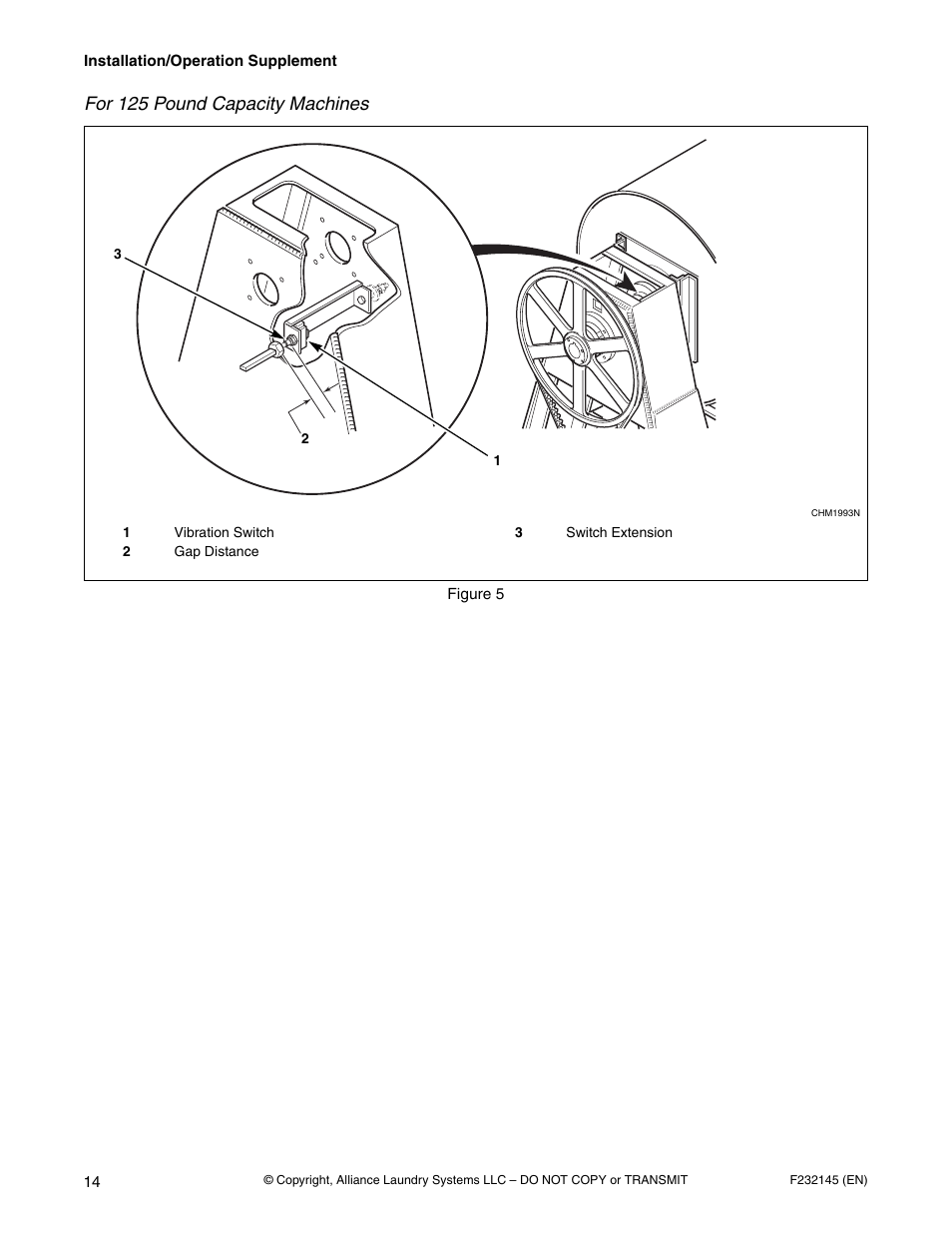 5 . t, For 125 pound capacity machines | Alliance Laundry Systems Washer-Extractor User Manual | Page 16 / 38