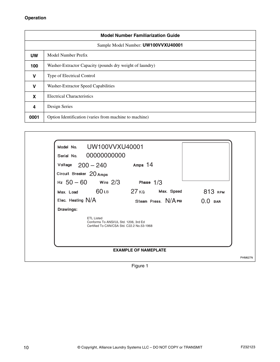 Alliance Laundry Systems UW125VV User Manual | Page 12 / 40