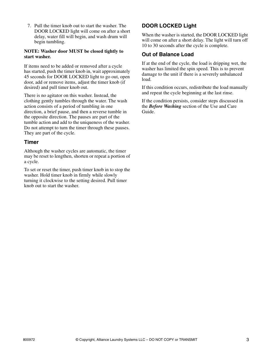 Alliance Laundry Systems FTZ80A*H User Manual | Page 5 / 16
