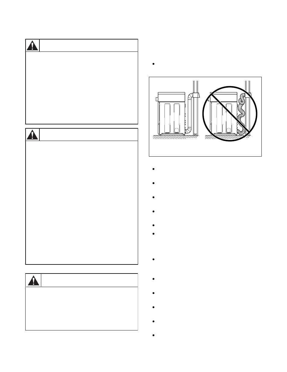 Step 2: connect dryer exhaust system, Warning | Alliance Laundry Systems DRY684C User Manual | Page 13 / 46