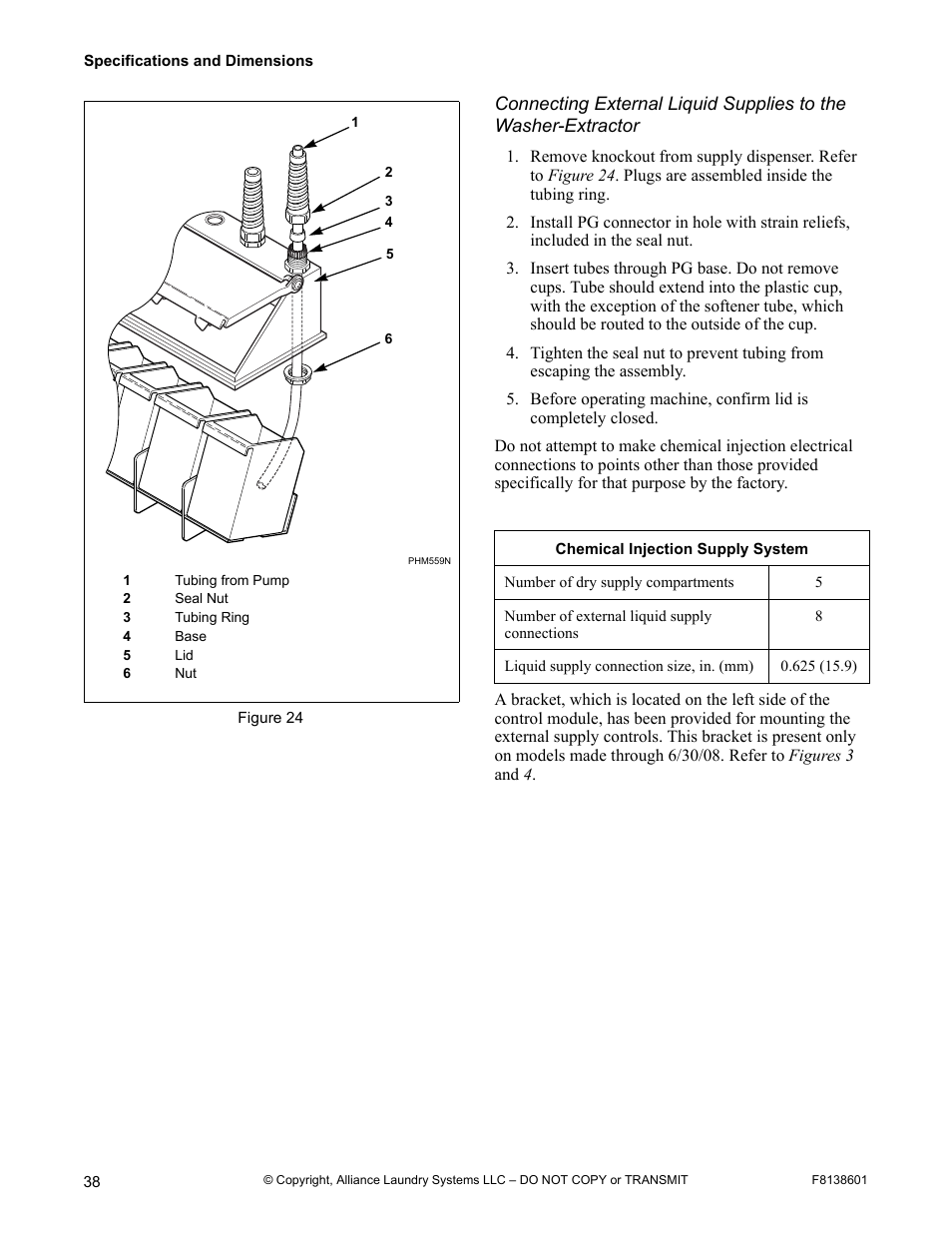 Alliance Laundry Systems PHM802N User Manual | Page 40 / 48
