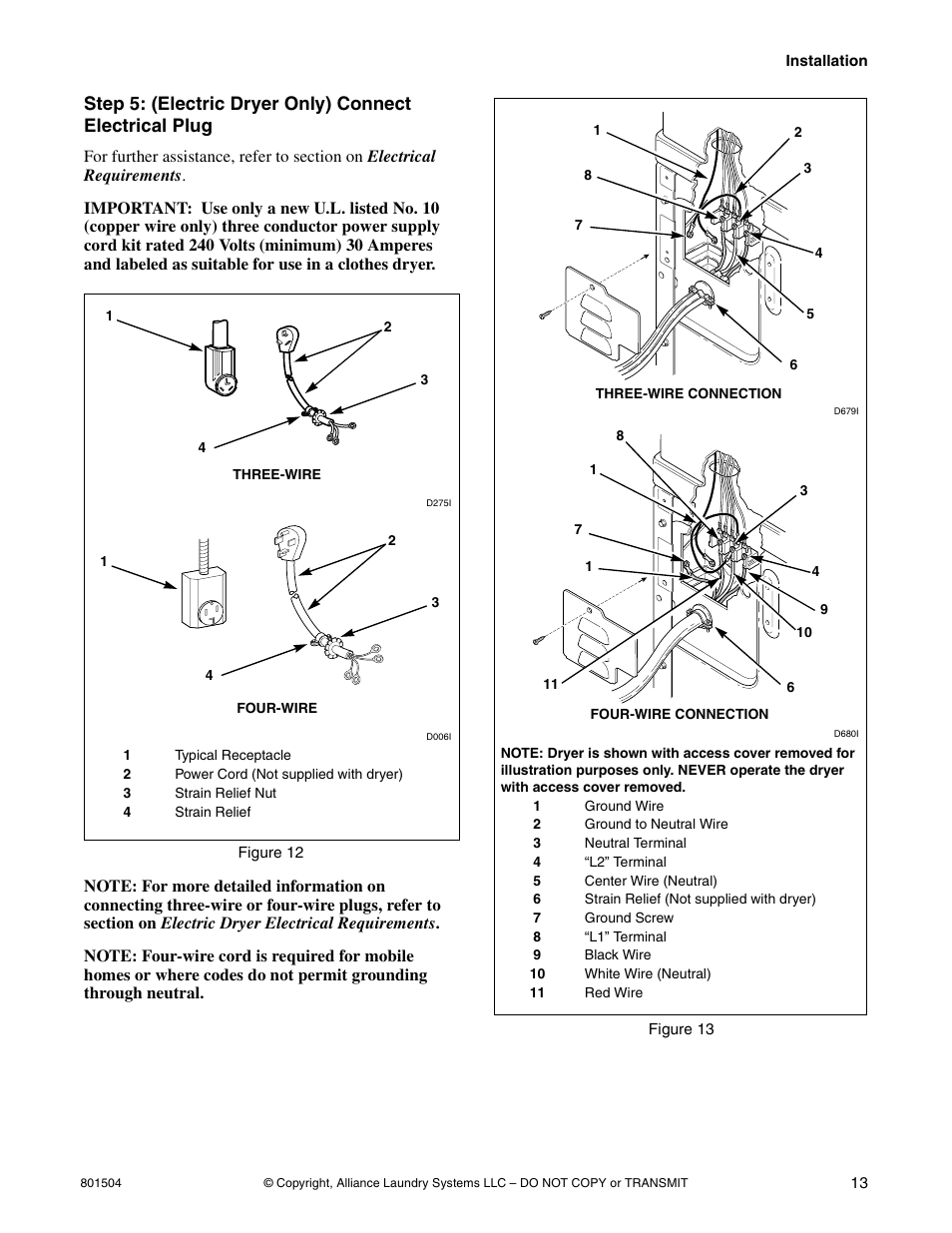 Alliance Laundry Systems Washer/Dryer User Manual | Page 15 / 78