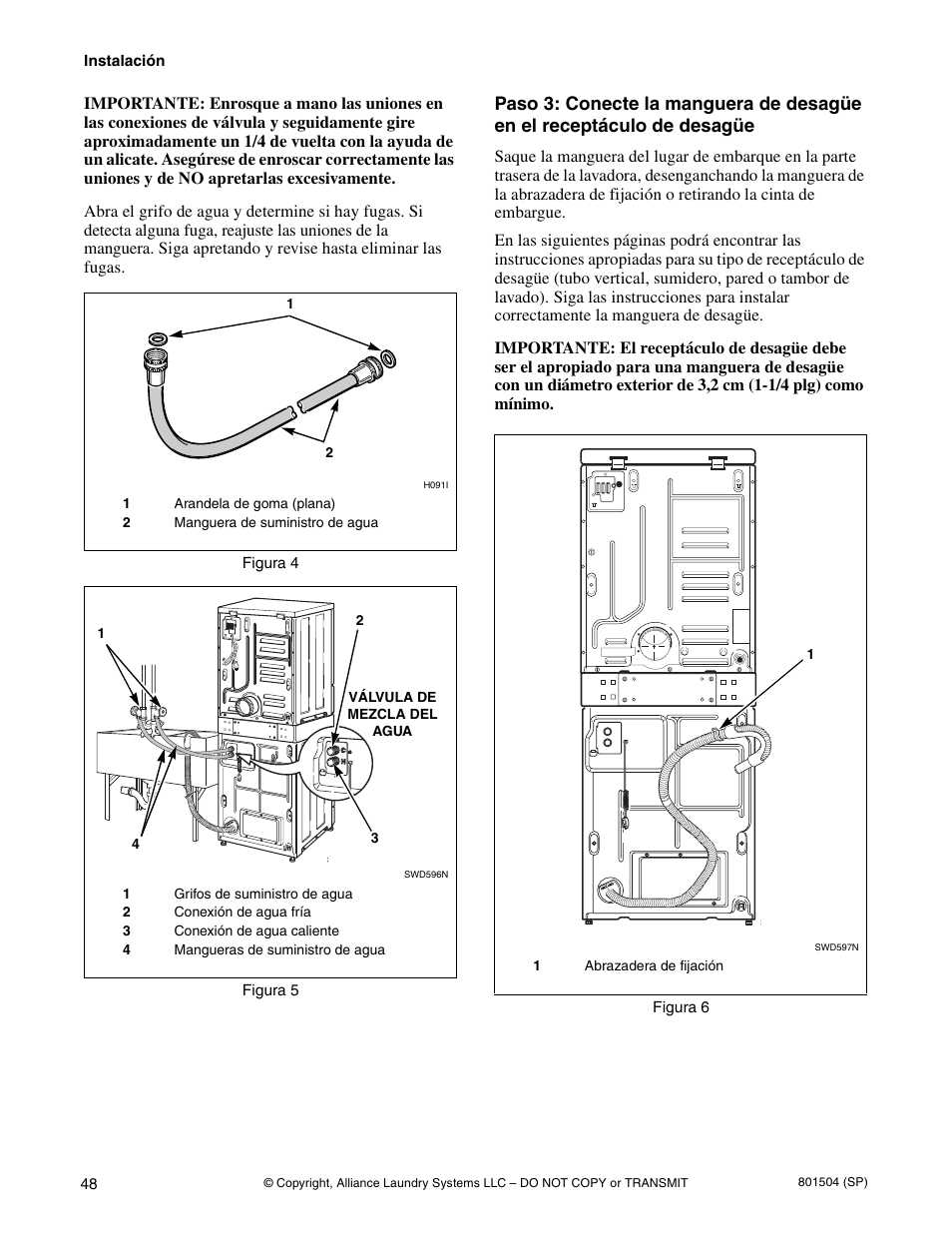 Alliance Laundry Systems Washer/Dryer User Manual | Page 50 / 78