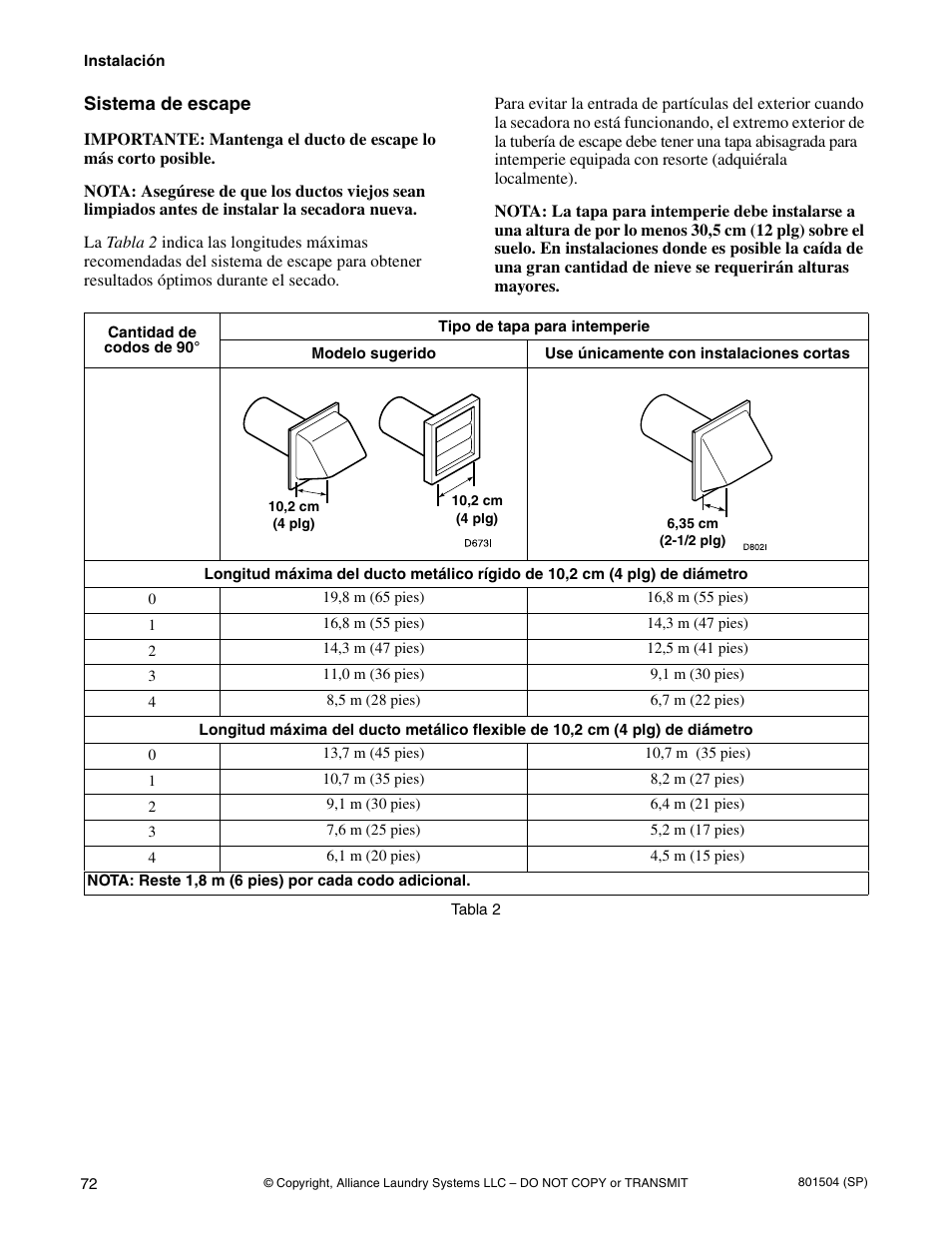 Alliance Laundry Systems Washer/Dryer User Manual | Page 74 / 78