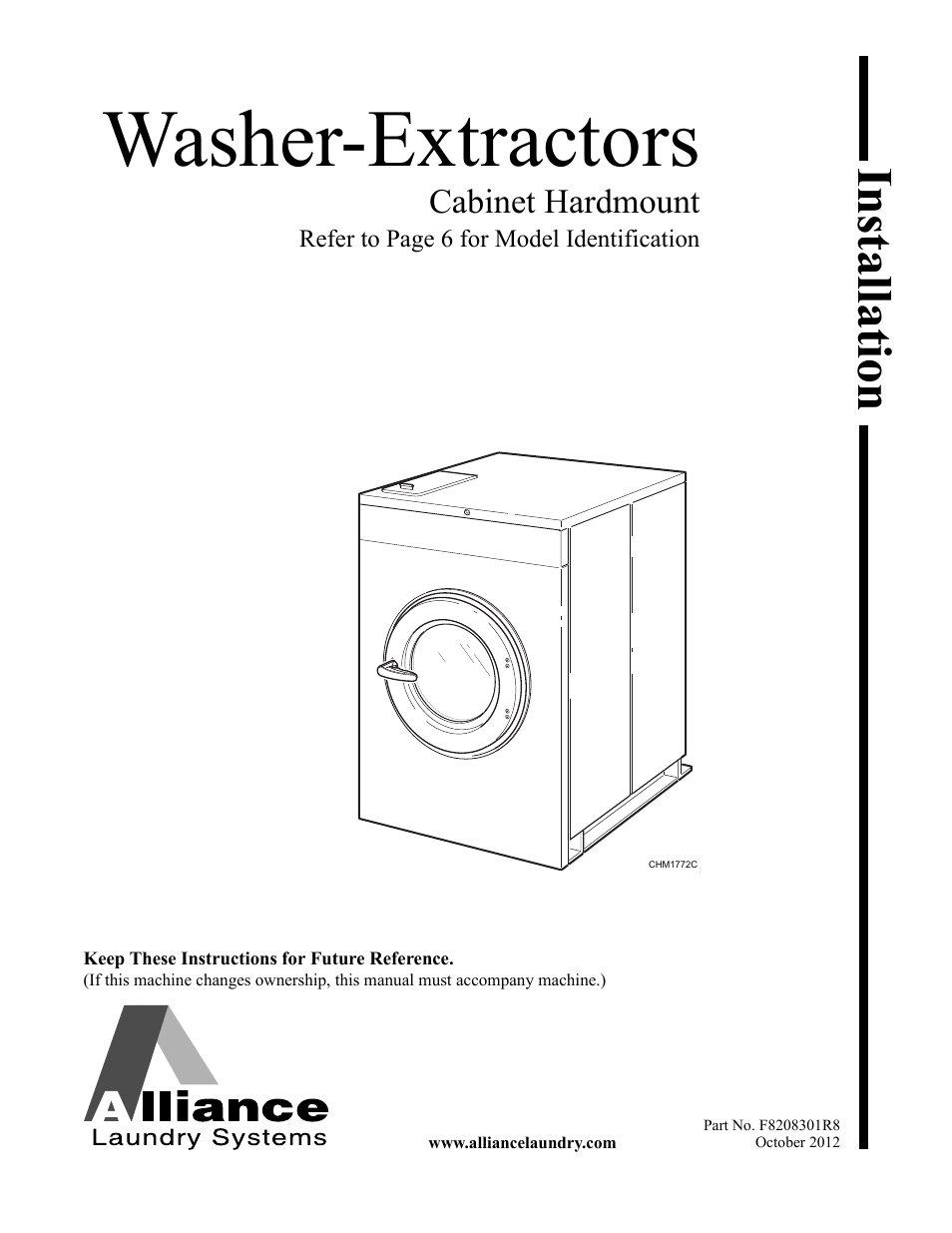 Alliance Laundry Systems CHM1772C User Manual | 60 pages