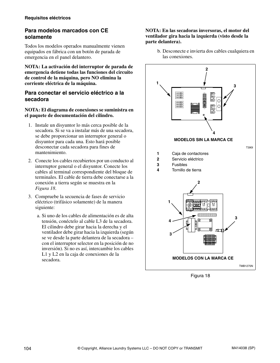 Alliance Laundry Systems T433I User Manual | Page 106 / 116