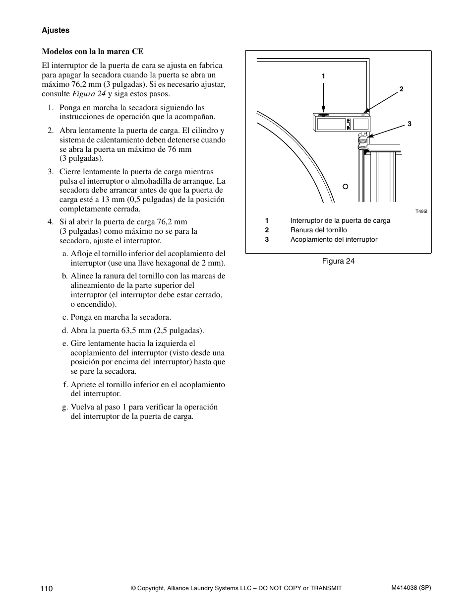 Alliance Laundry Systems T433I User Manual | Page 112 / 116