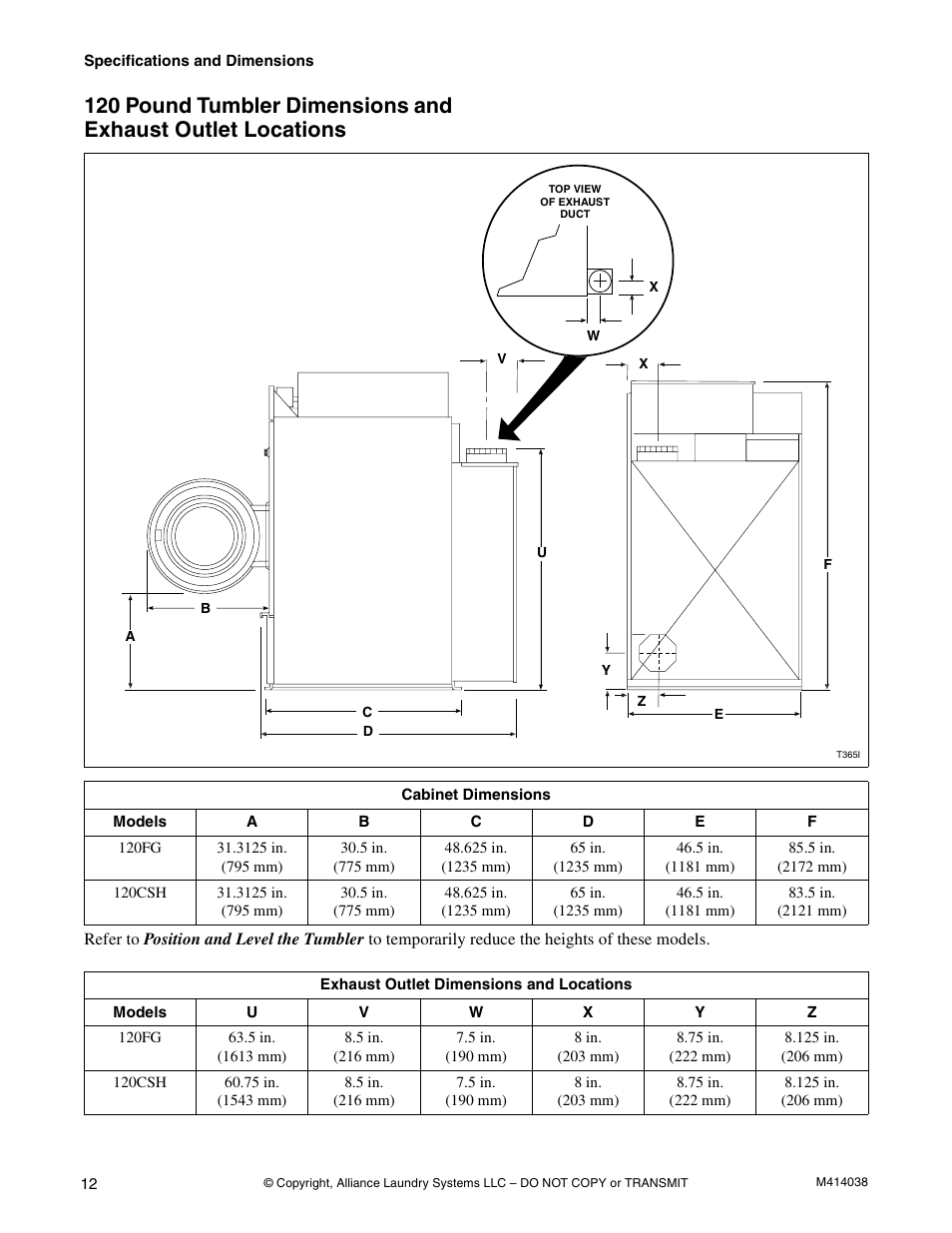 Alliance Laundry Systems T433I User Manual | Page 14 / 116