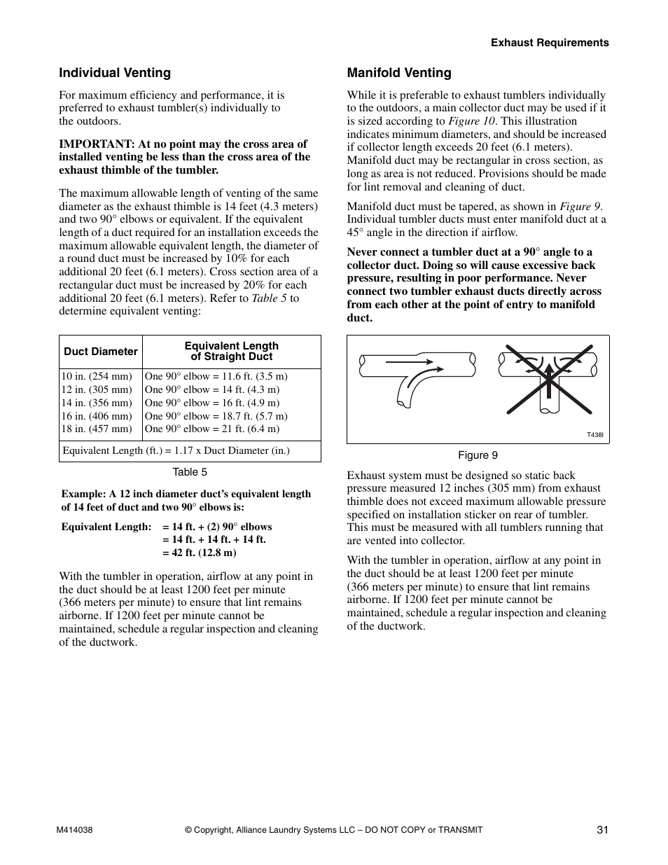 Alliance Laundry Systems T433I User Manual | Page 33 / 116