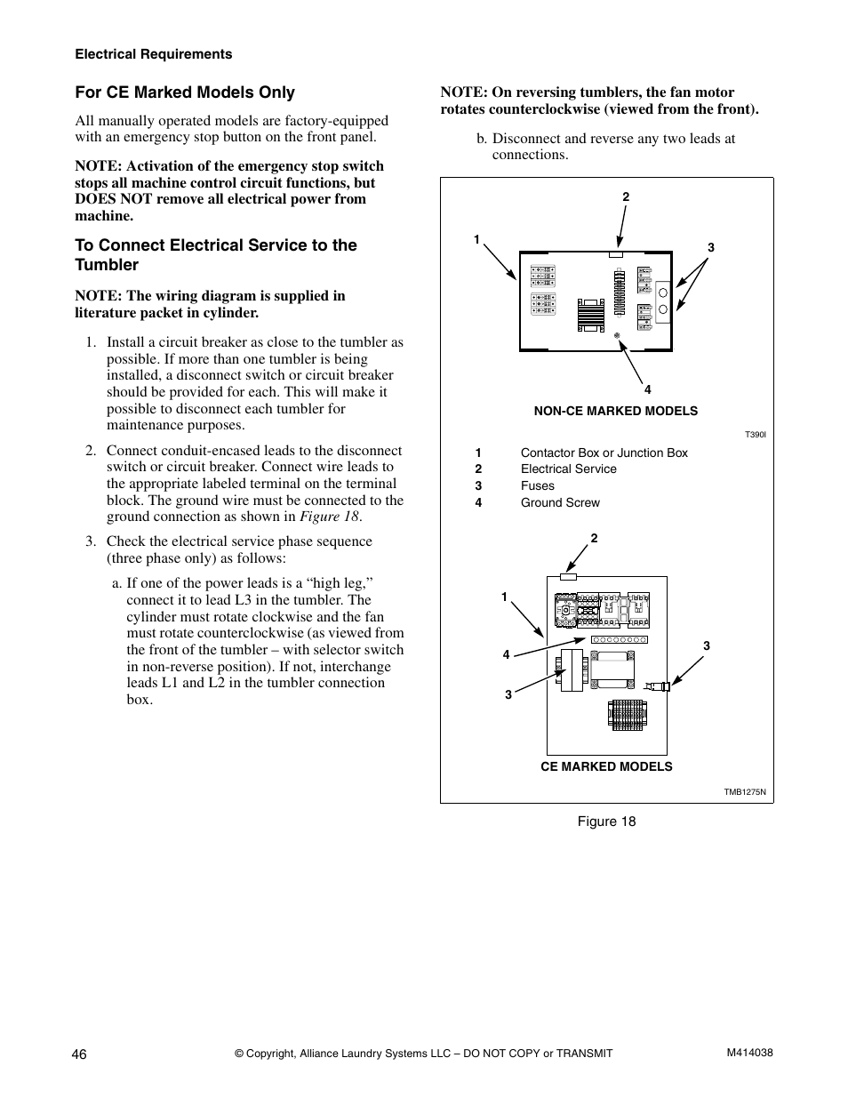 Alliance Laundry Systems T433I User Manual | Page 48 / 116