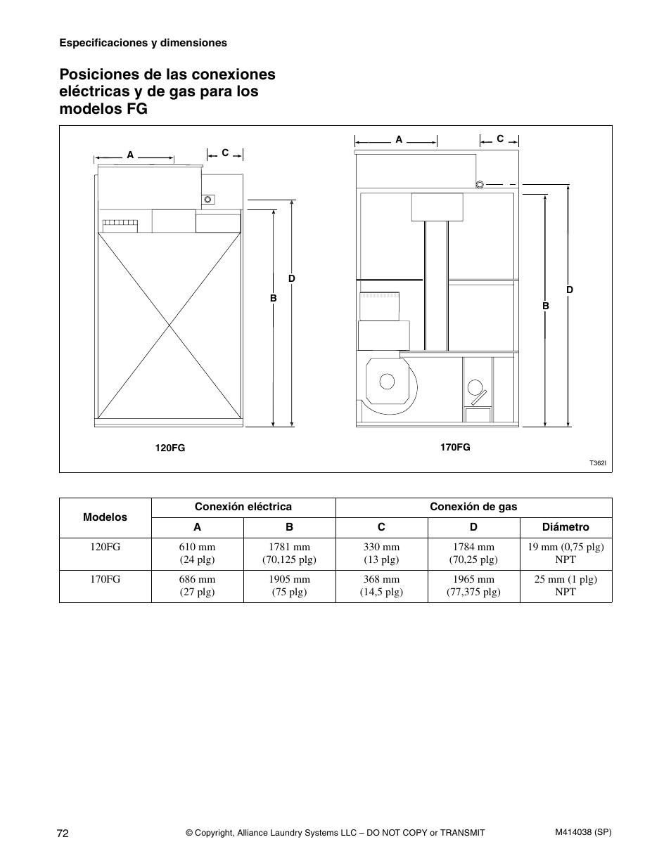 Alliance Laundry Systems T433I User Manual | Page 74 / 116