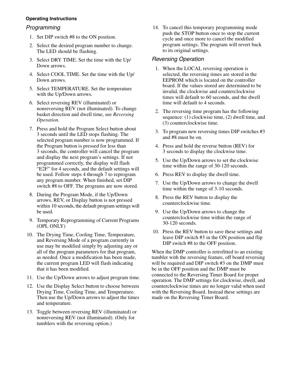 Alliance Laundry Systems Drying Tumblers 50 Pound Capacity 75 Pound Capacity Model Identification Part No. 70400301R3 User Manual | Page 22 / 30