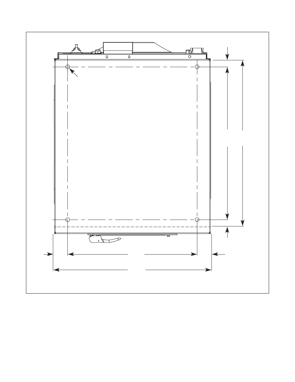 Important: drawing is not to scale, Installation 17, Figure 8 | Alliance Laundry Systems CFD16C User Manual | Page 19 / 29