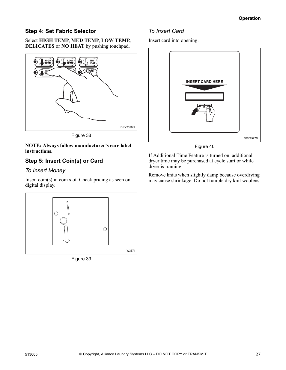 Alliance Laundry Systems DRY710C User Manual | Page 29 / 36