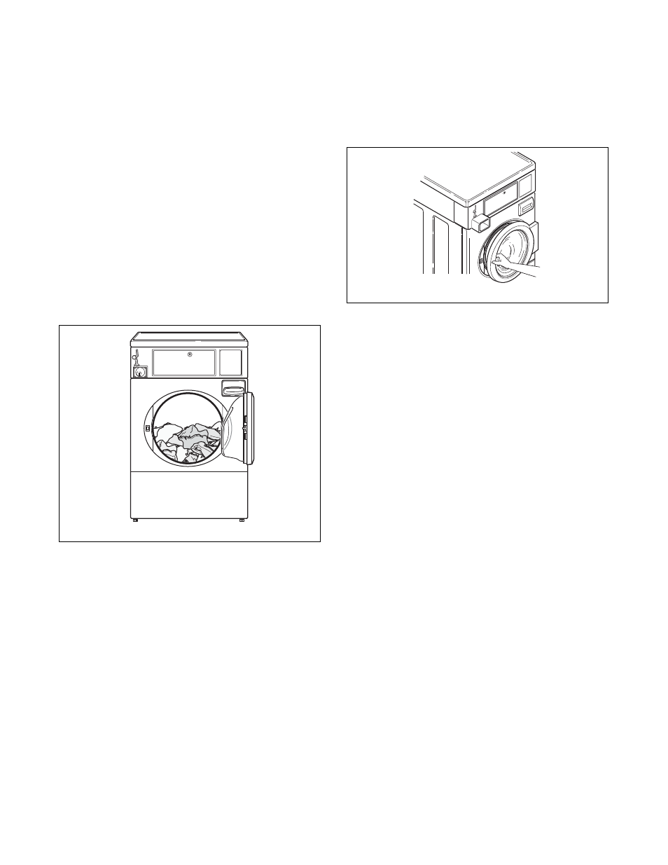 Operation, Operation instructions, Step 1: load laundry step 2: close loading door | Alliance Laundry Systems FLW1525C User Manual | Page 18 / 28