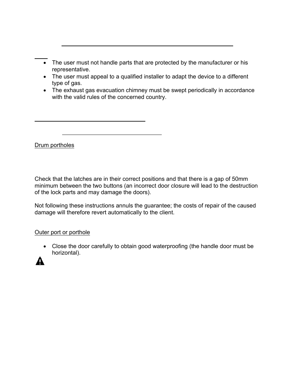 Technical information for the user | Alliance Laundry Systems CS2000 User Manual | Page 20 / 54
