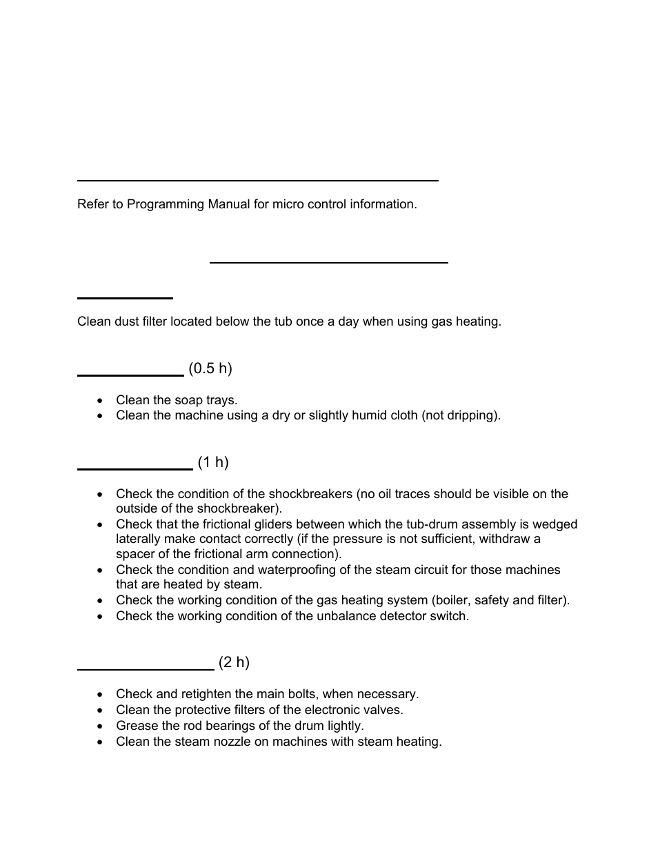 Periodic maintenance | Alliance Laundry Systems CS2000 User Manual | Page 22 / 54