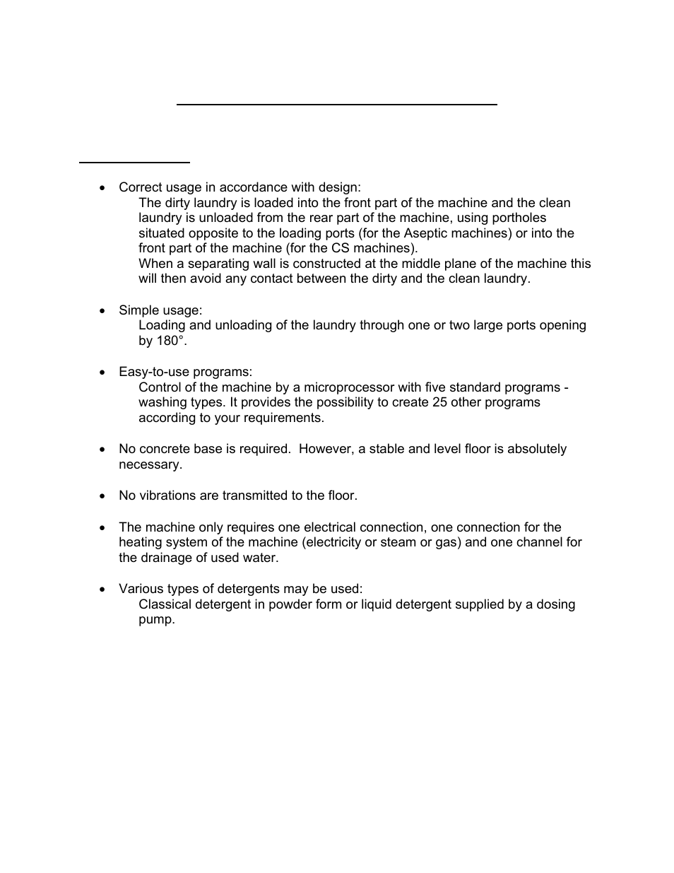 General working procedure | Alliance Laundry Systems CS2000 User Manual | Page 7 / 54