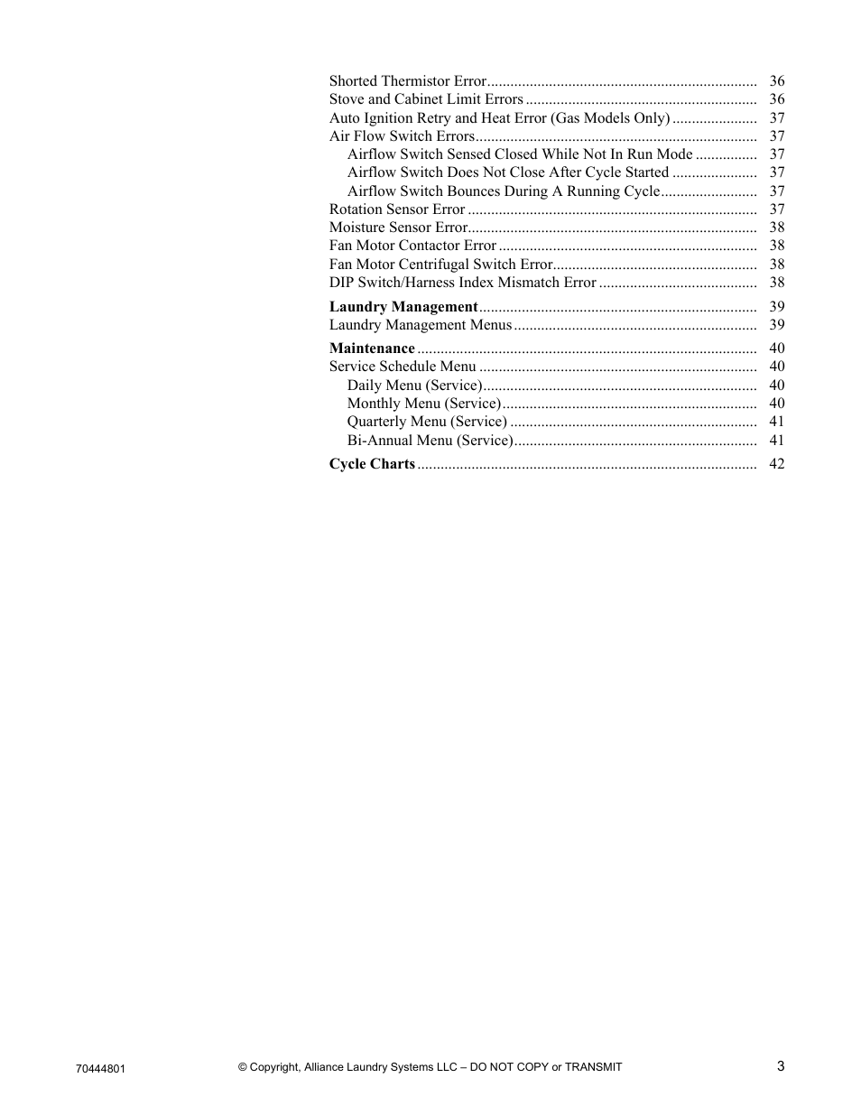 Alliance Laundry Systems TMB1276C User Manual | Page 5 / 48