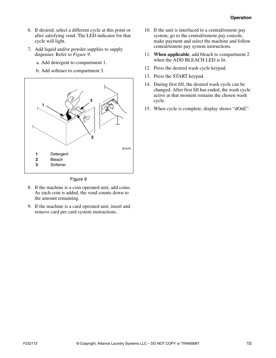 Alliance Laundry Systems CHM160C User Manual | Page 17 / 26