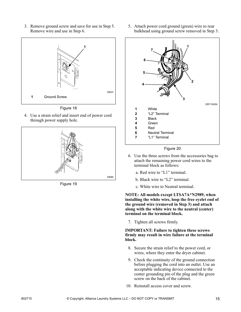 Alliance Laundry Systems Dishwasher User Manual | Page 15 / 24