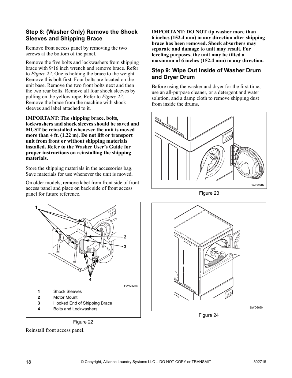 Alliance Laundry Systems Dishwasher User Manual | Page 18 / 24