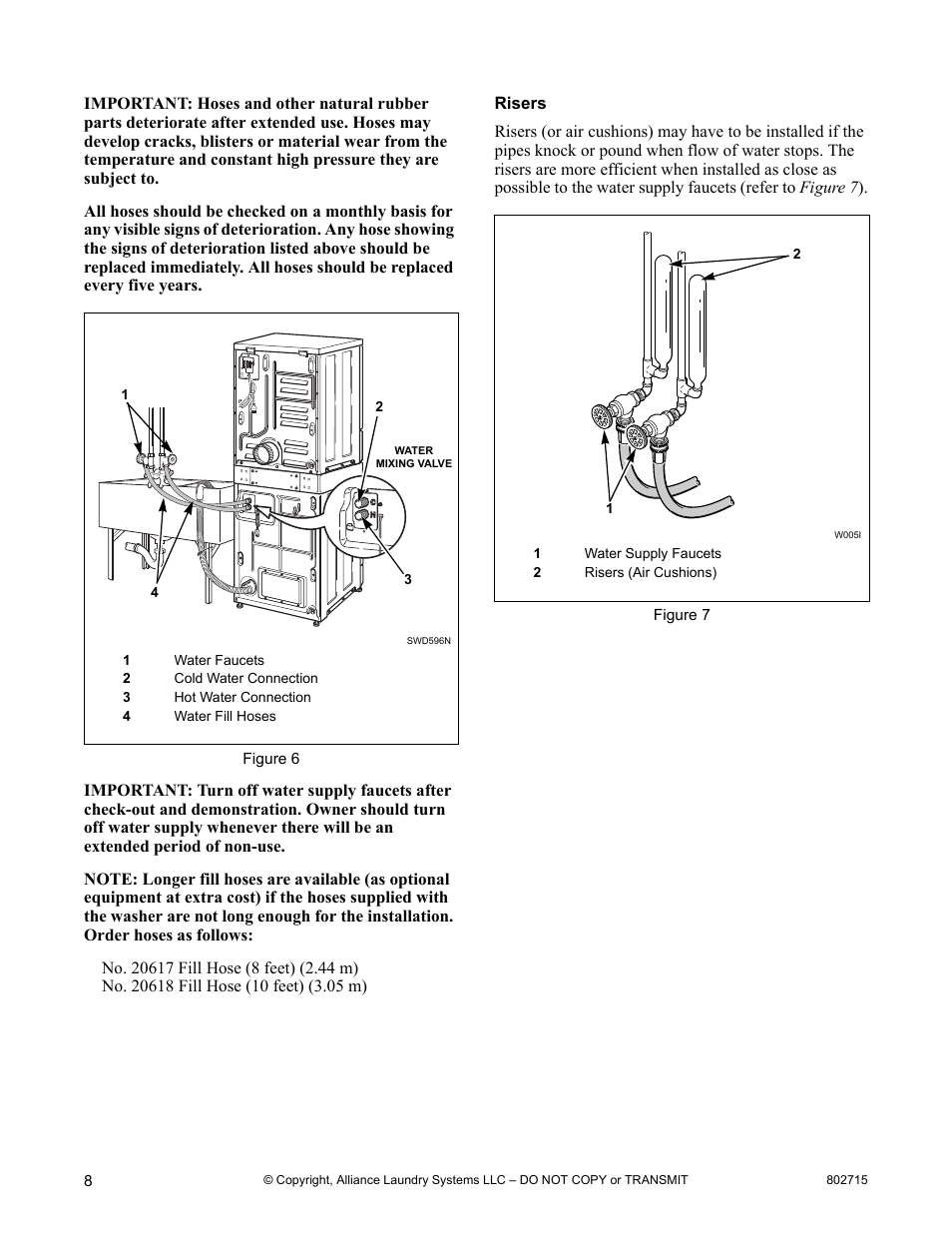 Alliance Laundry Systems Dishwasher User Manual | Page 8 / 24