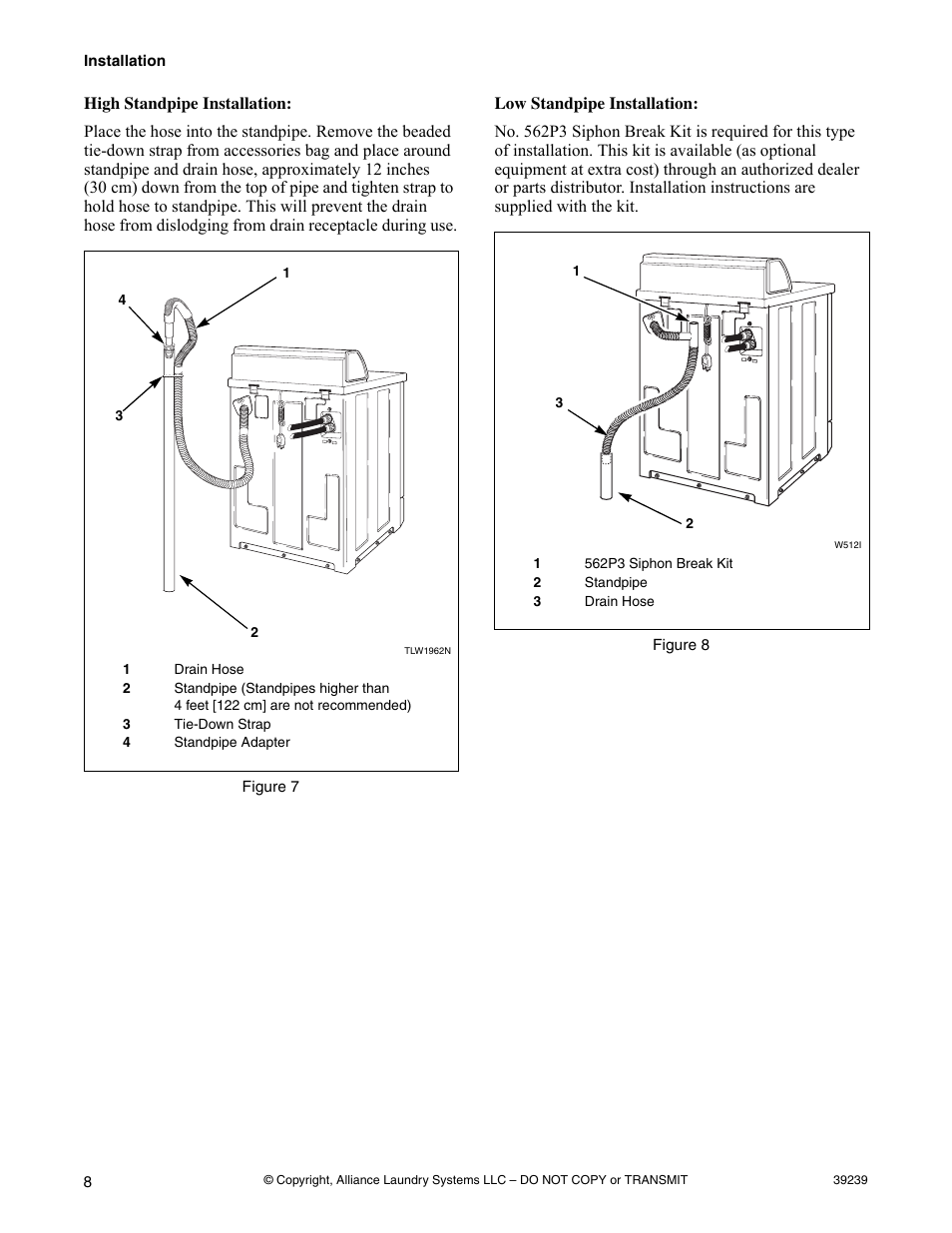 Figure 7, Figure 8 | Alliance Laundry Systems W001C User Manual | Page 10 / 18