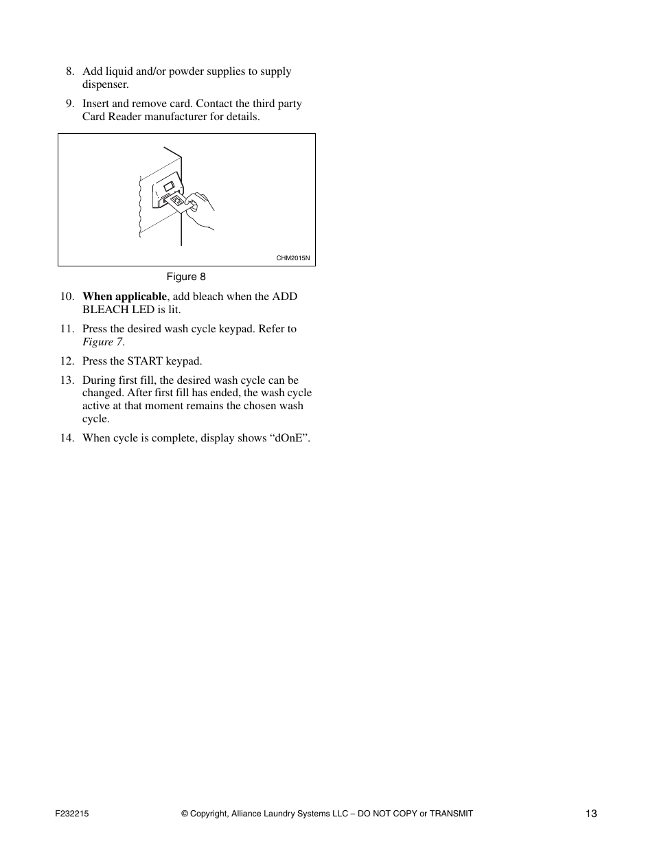 Alliance Laundry Systems HC125BYV User Manual | Page 15 / 21