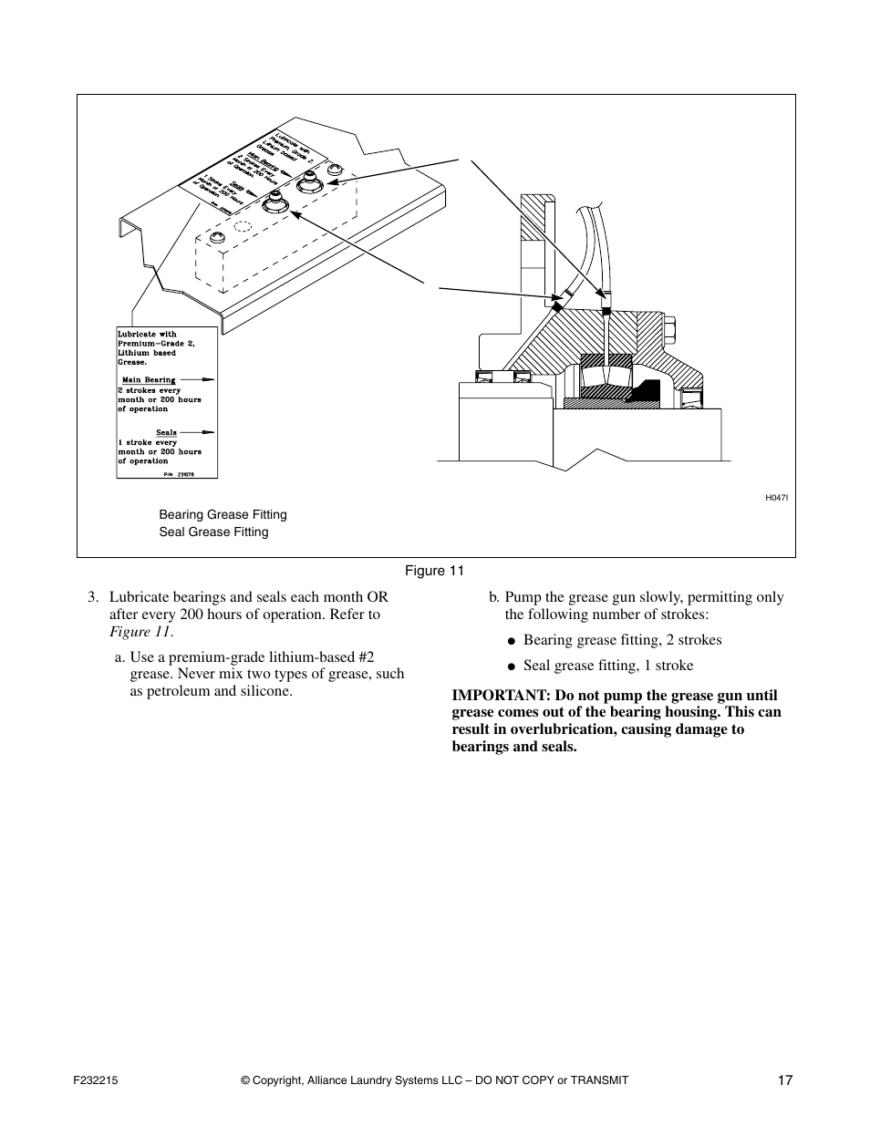 Alliance Laundry Systems HC125BYV User Manual | Page 19 / 21
