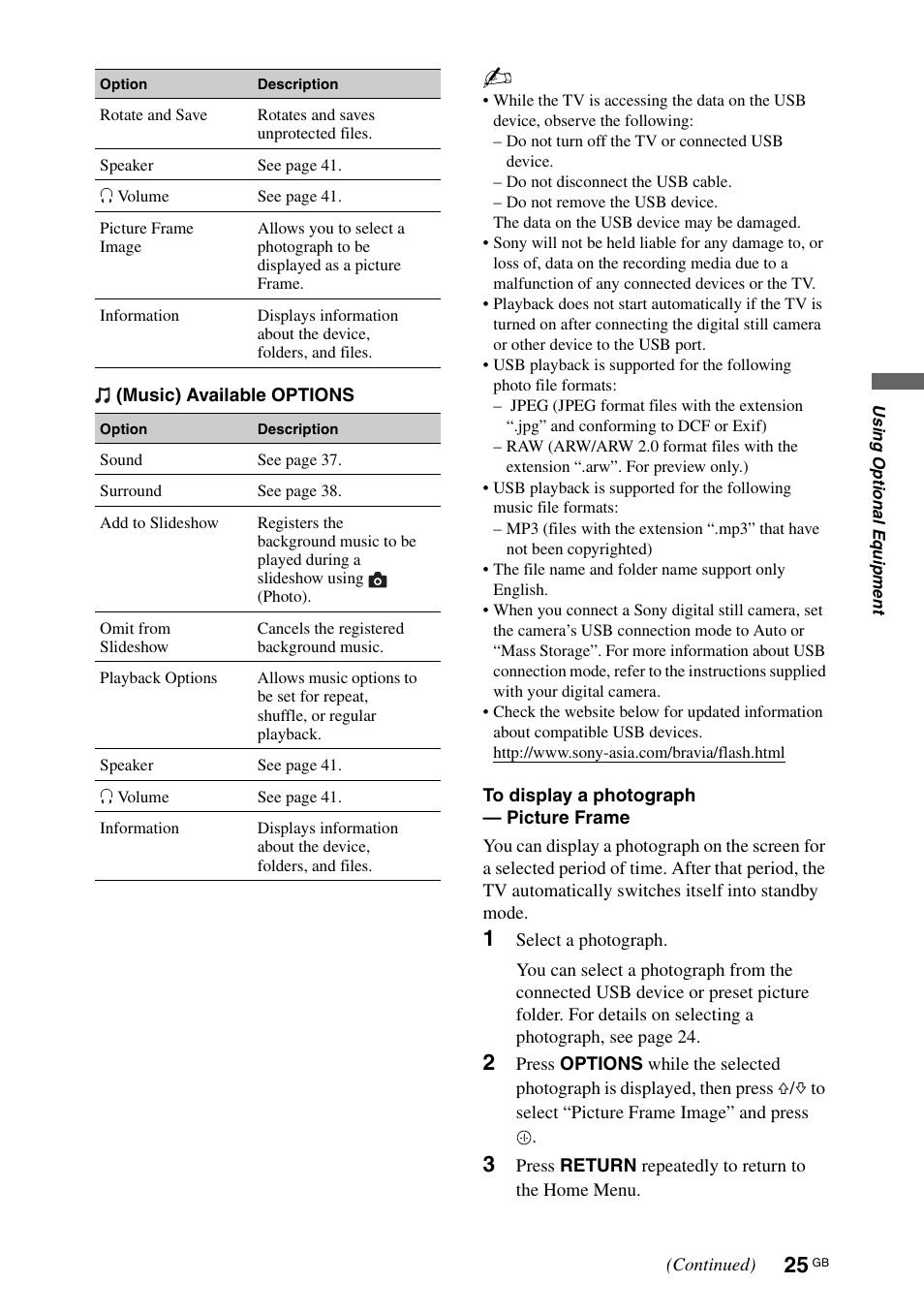 Sony KDL-70X4500 User Manual | Page 25 / 108