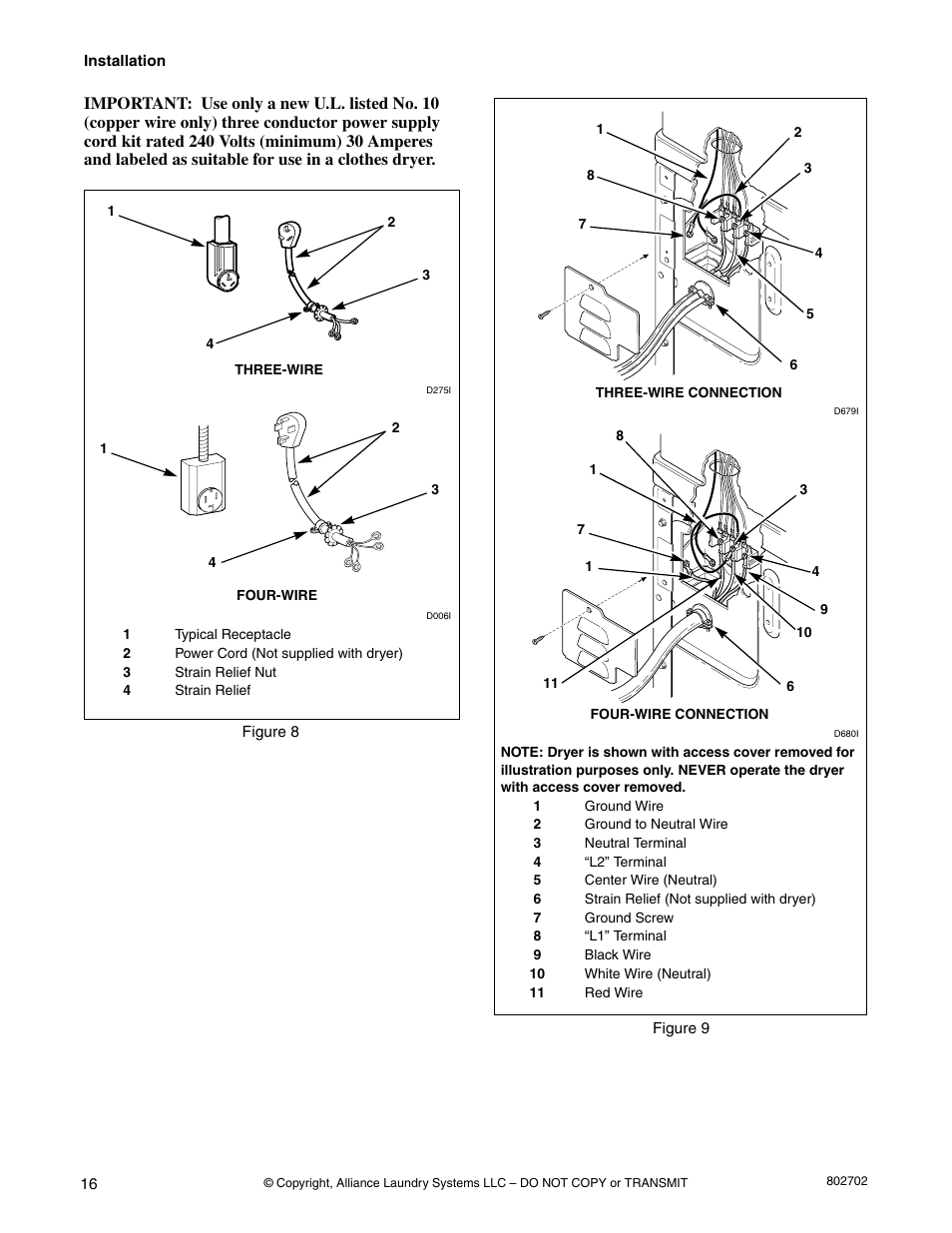 Alliance Laundry Systems SWD447C User Manual | Page 18 / 54