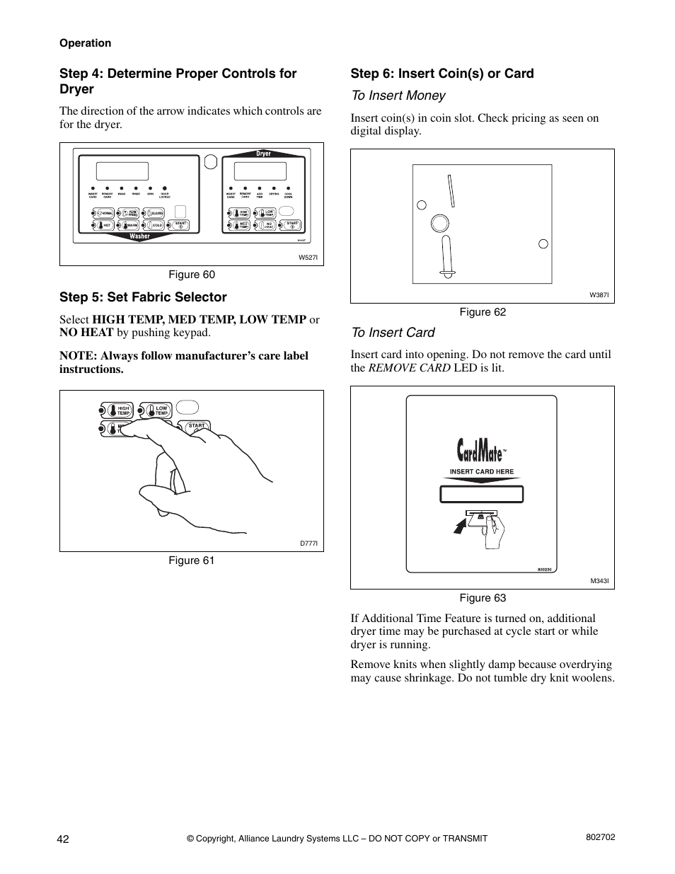 Alliance Laundry Systems SWD447C User Manual | Page 44 / 54