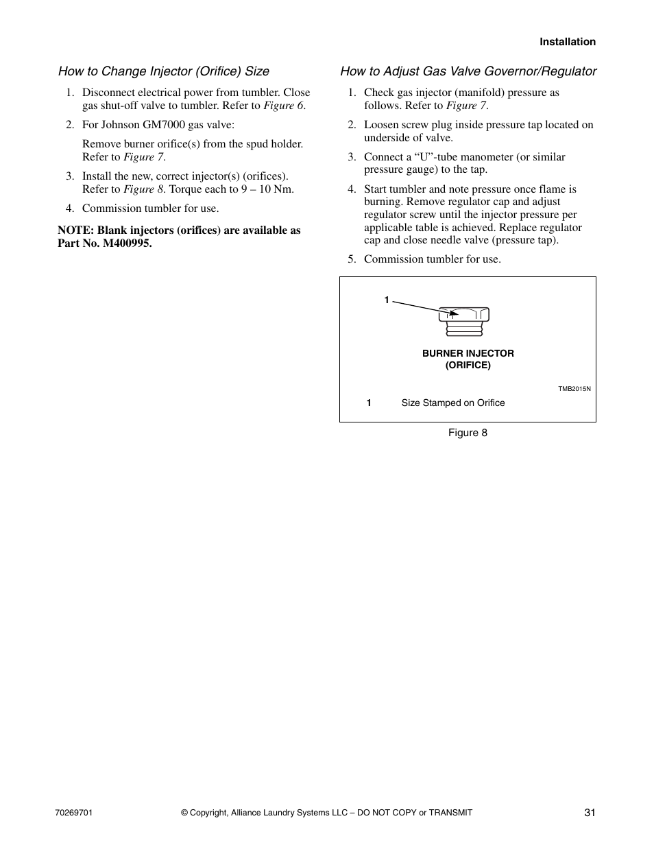 Alliance Laundry Systems 70269701R4 User Manual | Page 33 / 66