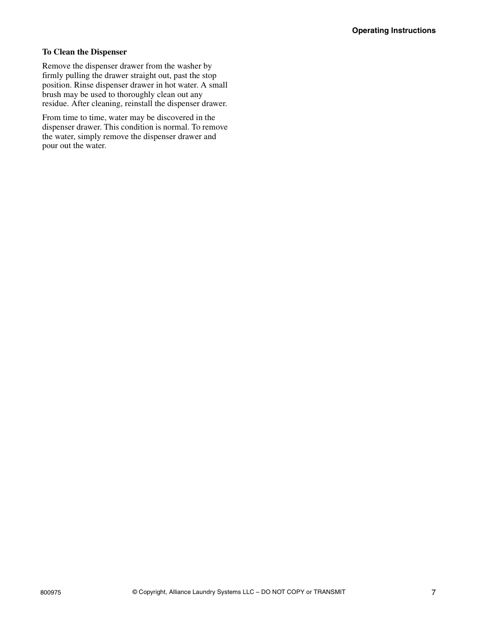 Alliance Laundry Systems LTS84B*H User Manual | Page 9 / 20