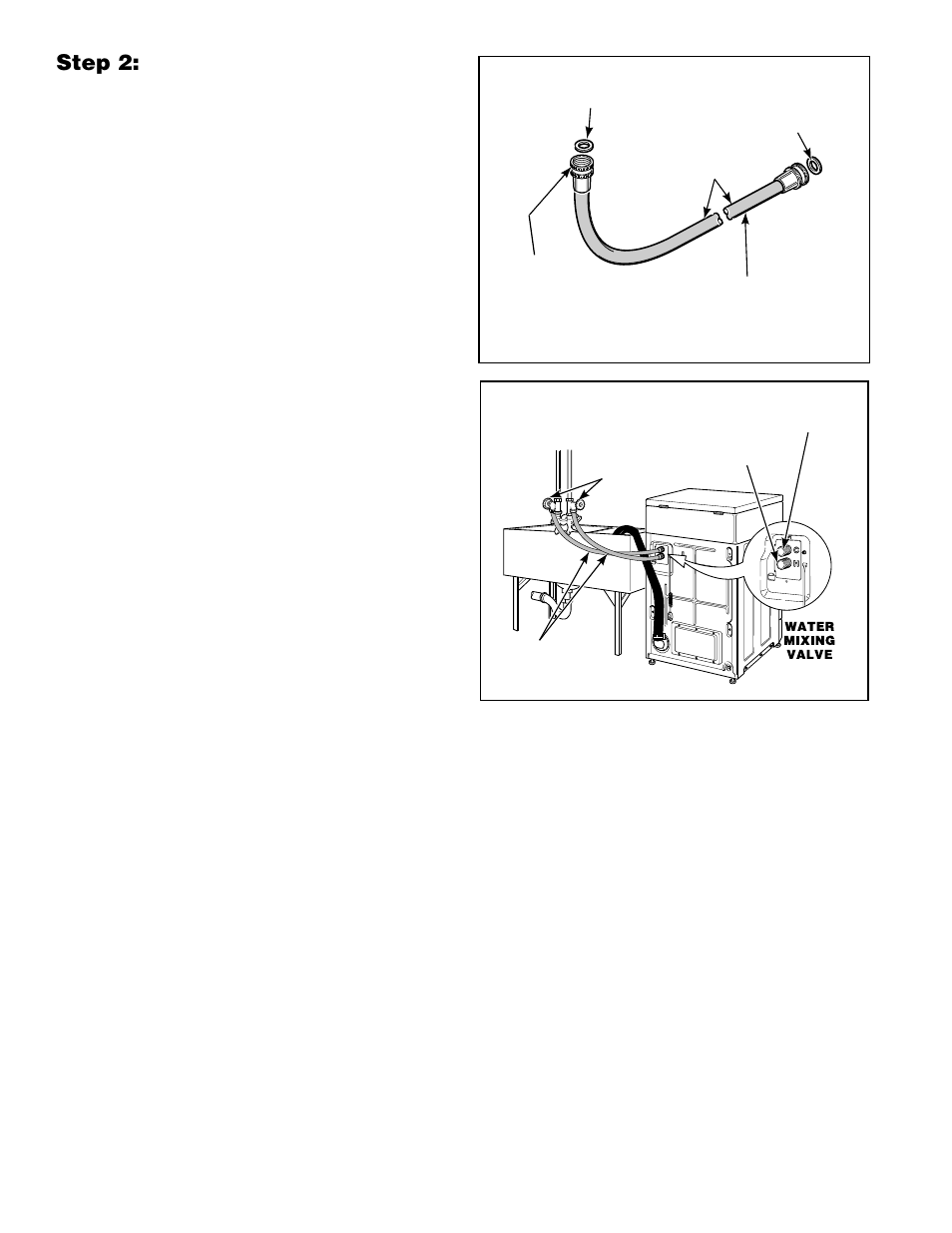 Step 2: connect water inlet hoses | Alliance Laundry Systems H236I User Manual | Page 10 / 52