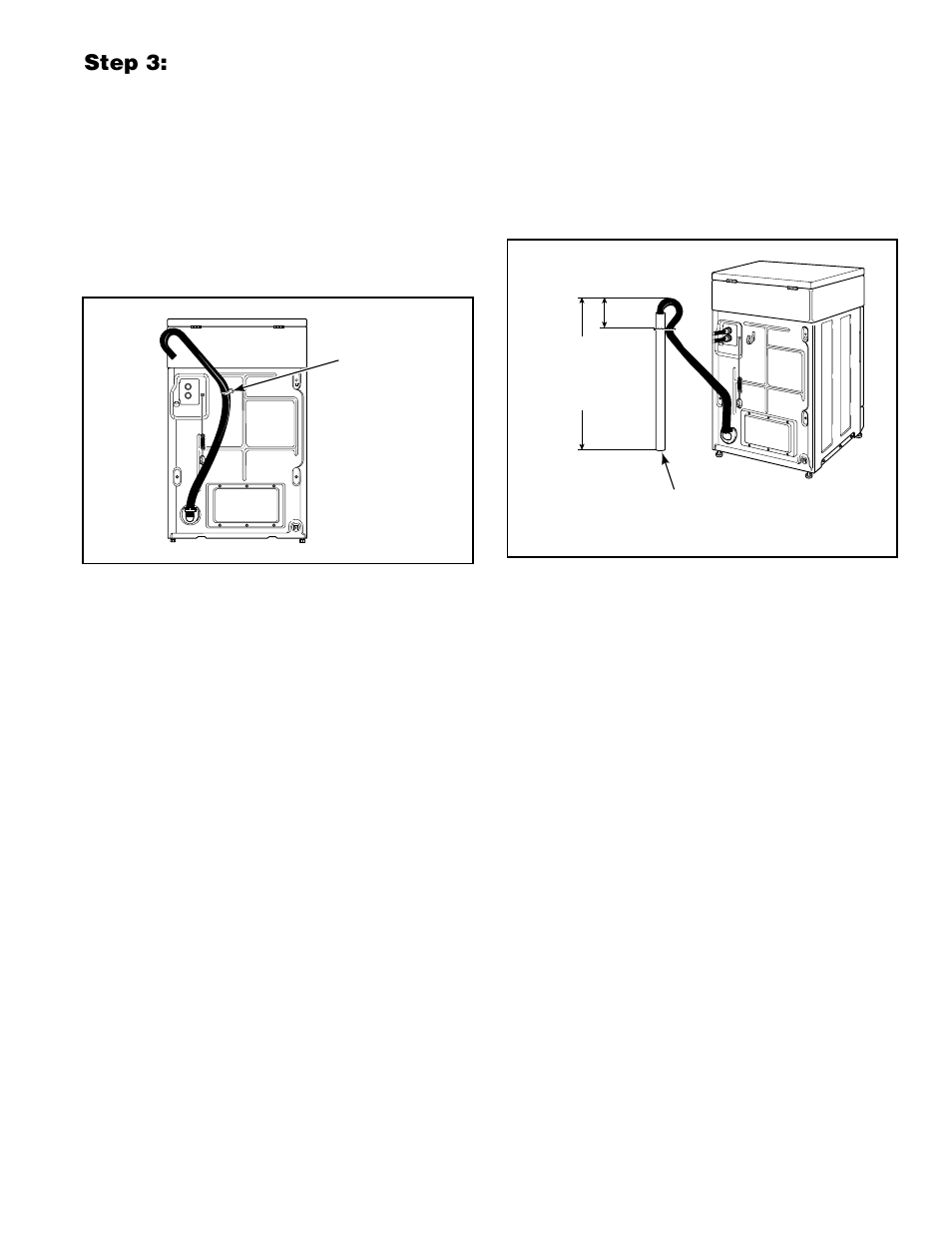 Step 3: connect drain hose to drain receptacle | Alliance Laundry Systems H236I User Manual | Page 11 / 52