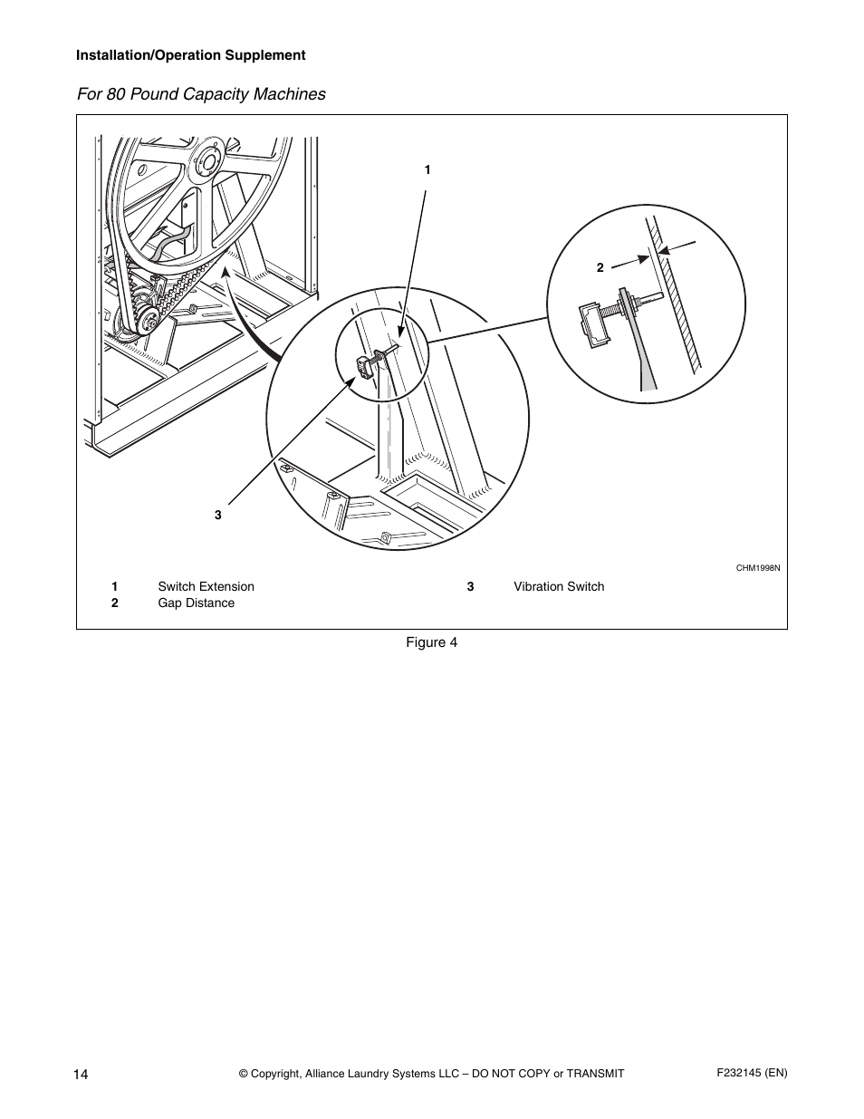 For 80 pound capacity machines | Alliance Laundry Systems CHM166C User Manual | Page 16 / 38