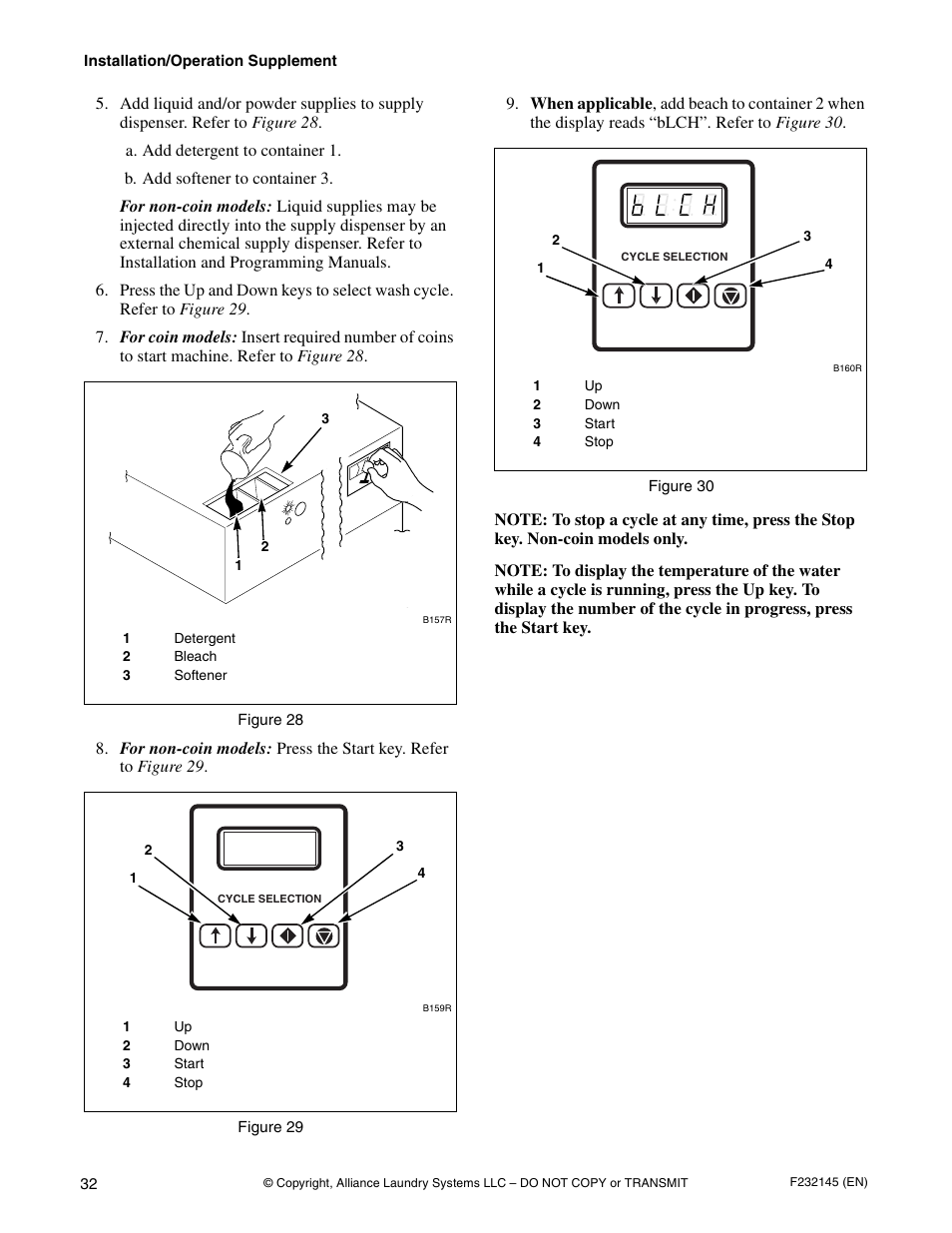 Alliance Laundry Systems CHM166C User Manual | Page 34 / 38