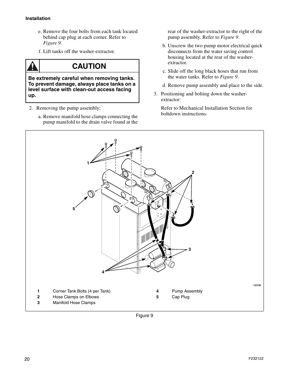 Caution | Alliance Laundry Systems F232122R3 User Manual | Page 22 / 64